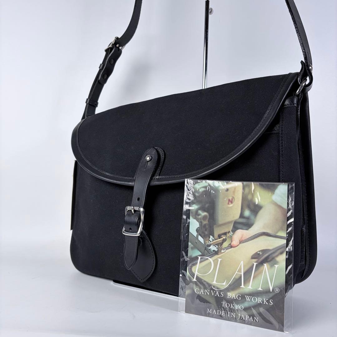 jeteePLAIN　キャンバスバッグ フィールドニューショルダー国産　黒