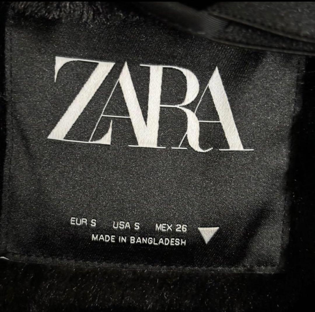 ザラZARAウォーター＆ウィンドプロテクション パーカー Sブラック 防水 防風