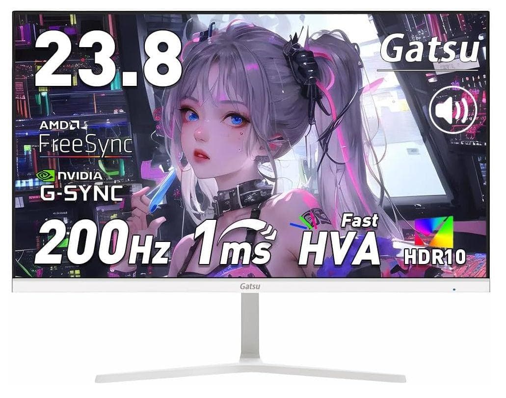 モニター 23.8インチ スピーカー内蔵 HDMI/DP/USB-A2.0