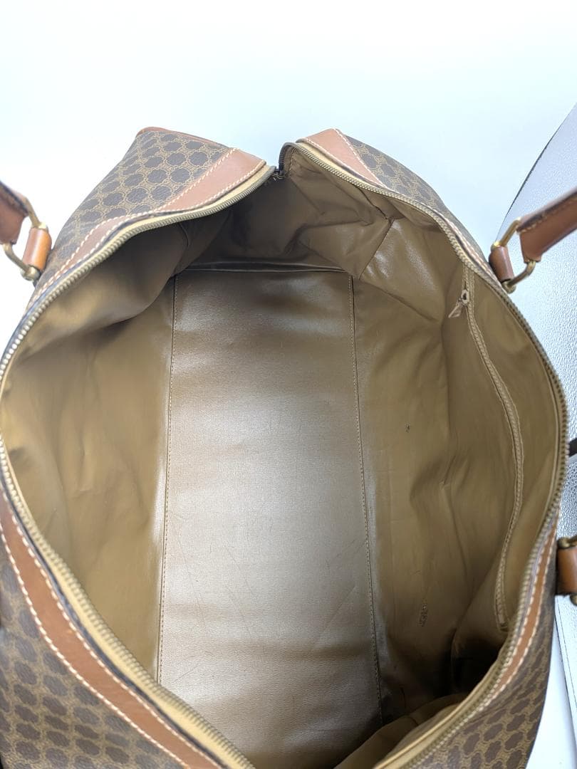 良品✨ セリーヌ ボストンバッグ マカダム PVC ブラウン 0FX