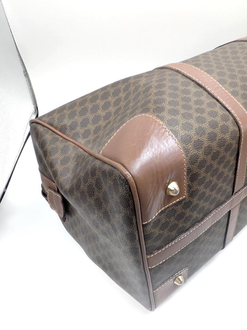 良品✨ セリーヌ ボストンバッグ マカダム PVC ブラウン 0FX