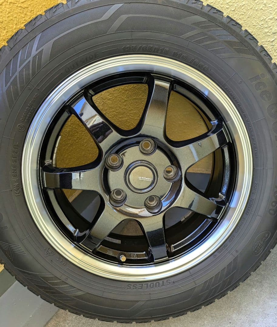 195/65r15ヨコハマig60、G-SPEEDP-03 15×6J ナット付