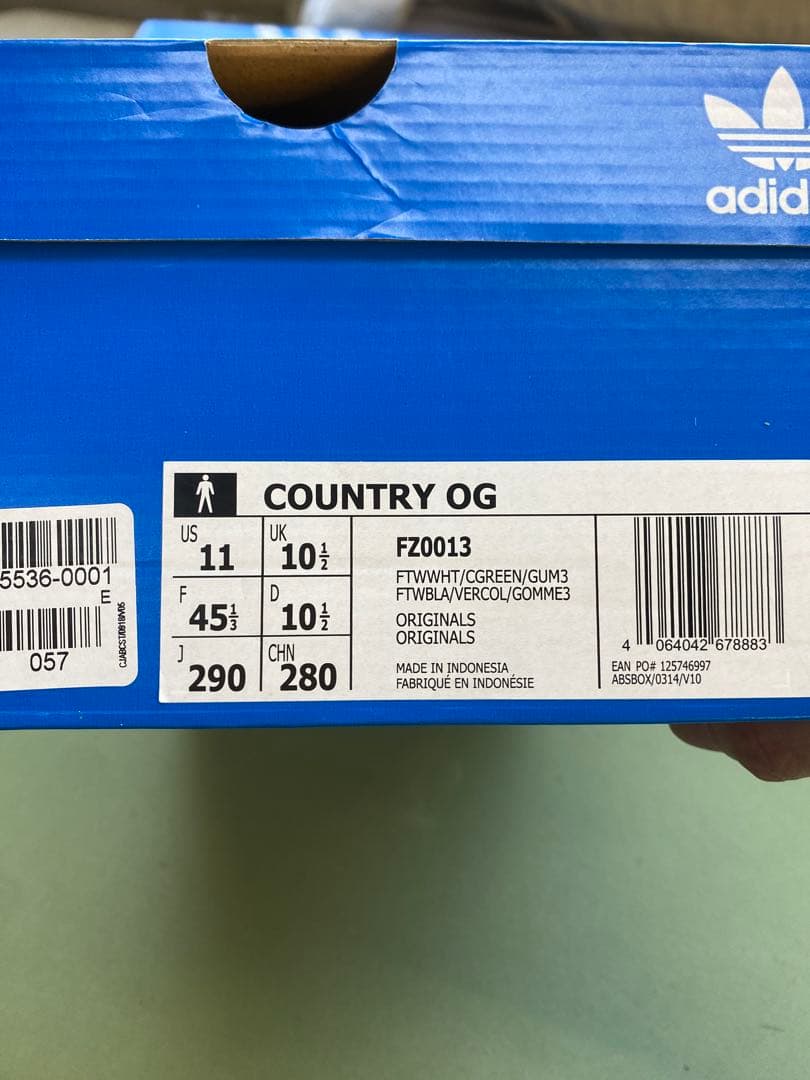 新品adidasCOUNTRY OG ORIGINALS【FZ0013】29㎝