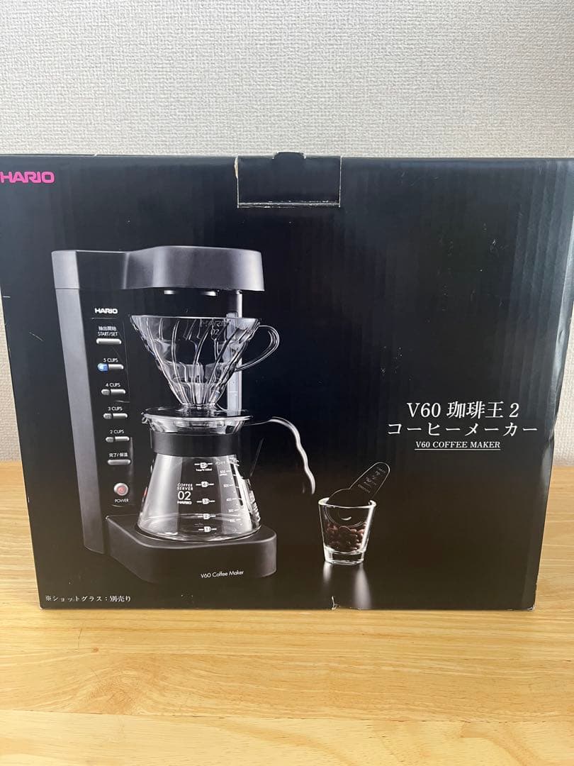 【新品未使用】HARIO V60 珈琲王2 コーヒーメーカー EVCM2-5TB
