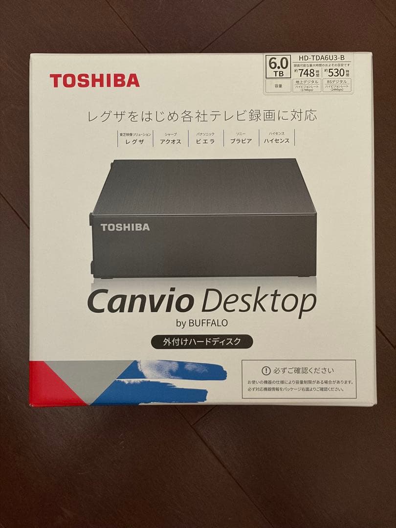 【新品未開封】TOSHIBA 6TB 外付けハードディスク