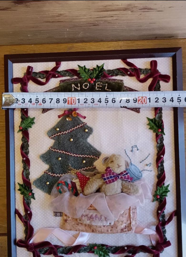 希少　マニー　Many　クリスマス　コラージュ　パッチワーク　フレーム