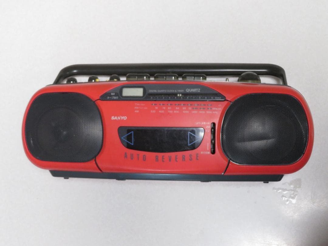 SANYO U4-S12 赤 ラジカセ ジャンク