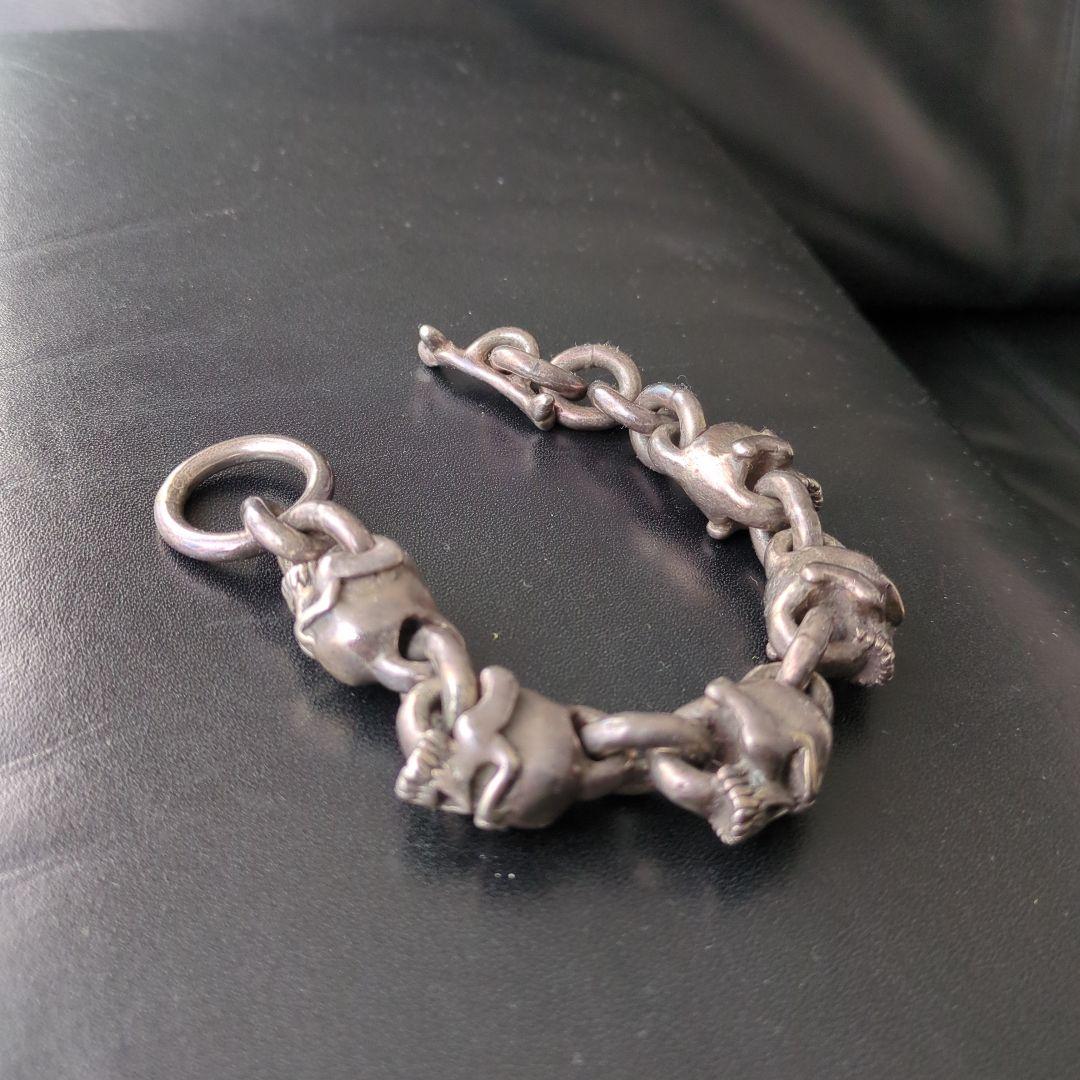 THIRTEEN DESIGNS　スカルブレスレット