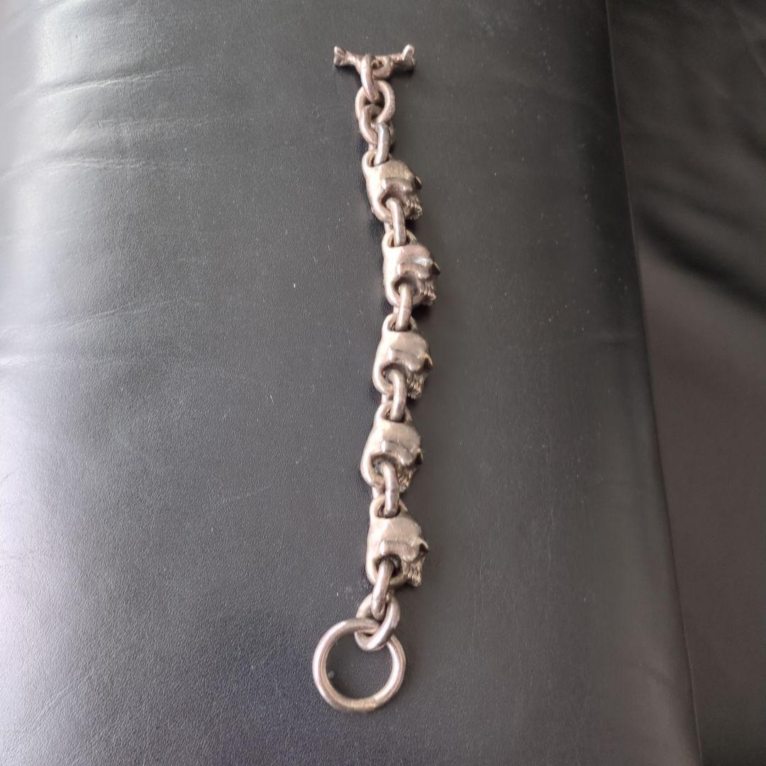 THIRTEEN DESIGNS　スカルブレスレット