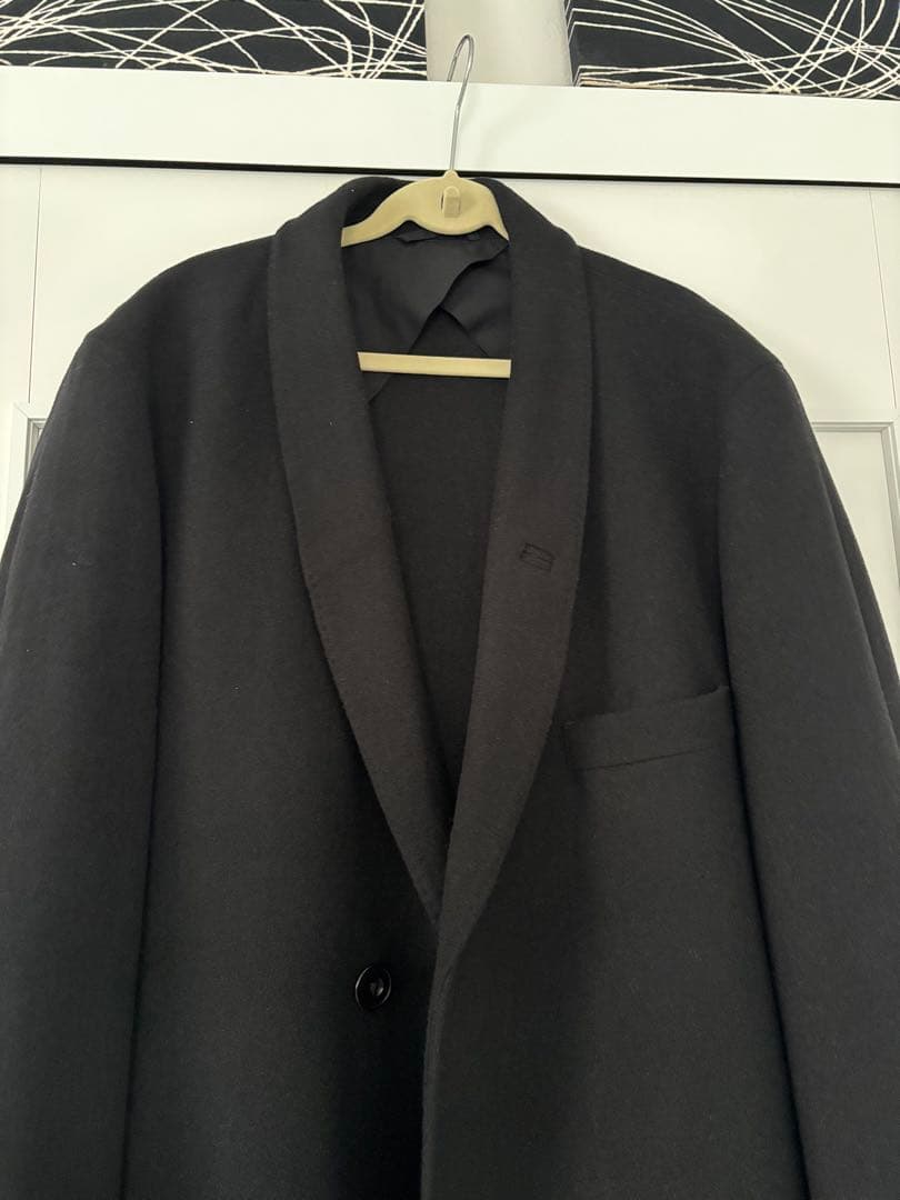 【美品】UNIQLO ルメール 黒 ロングコート L