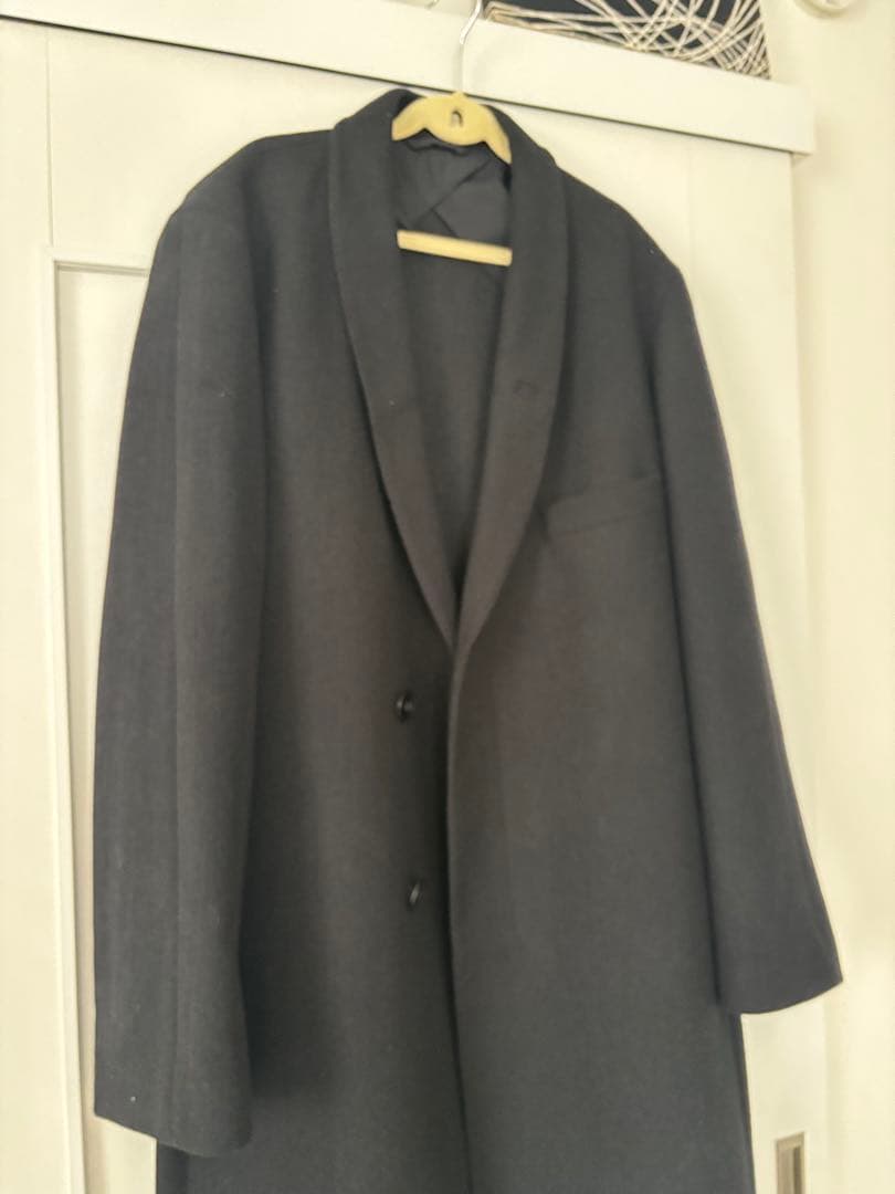 【美品】UNIQLO ルメール 黒 ロングコート L