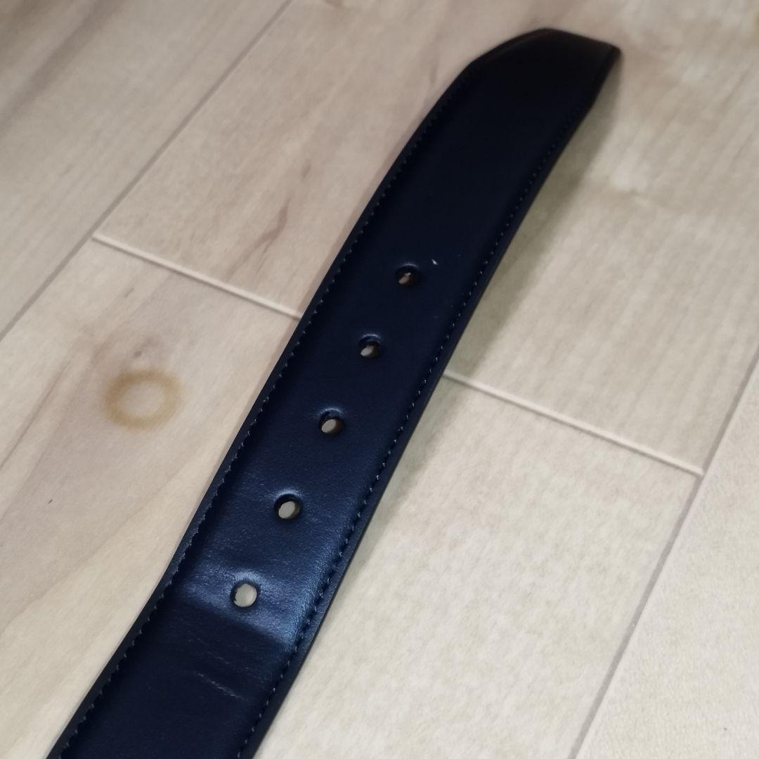 【美品】ジョンロブ　ベルト　カーフレザー　黒色　ブラック　85サイズ　メンズ