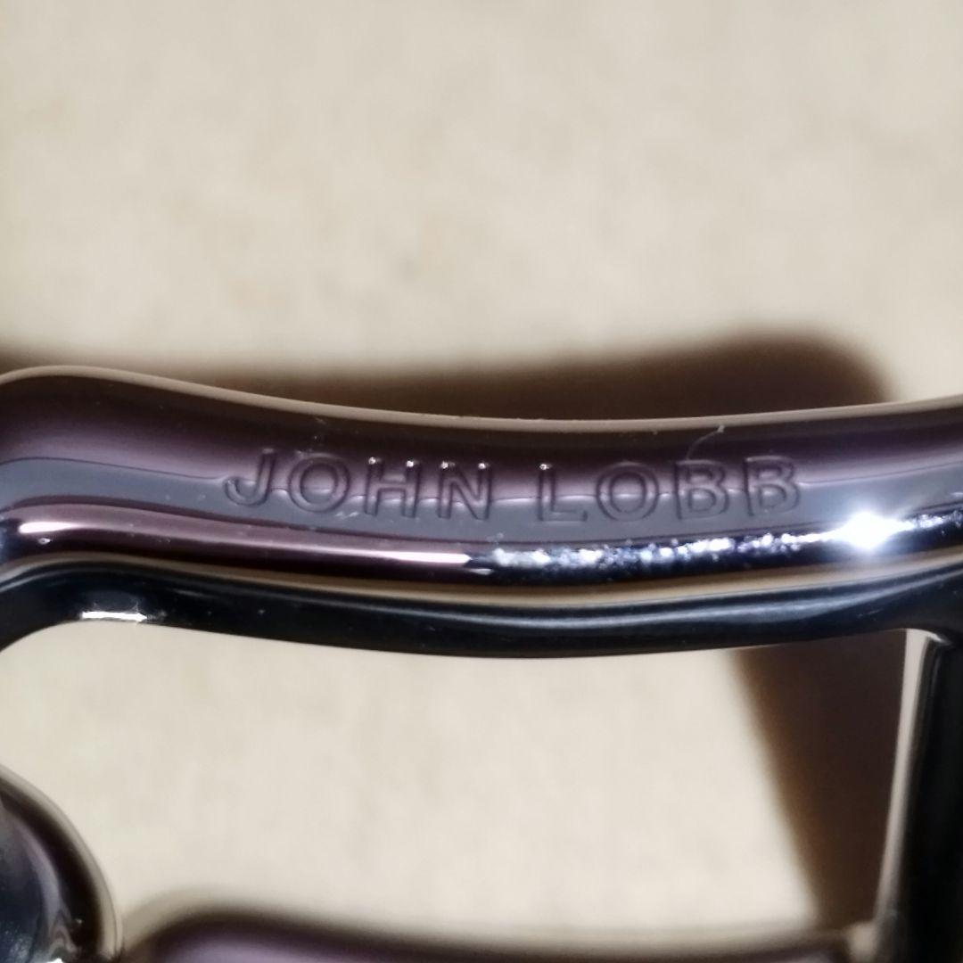 【美品】ジョンロブ　ベルト　カーフレザー　黒色　ブラック　85サイズ　メンズ