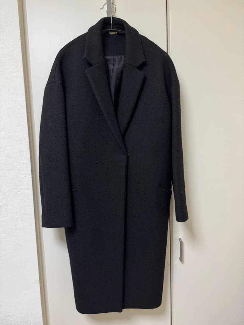 【MUSE ドゥーズィエムクラス】チェスターコート　二重織りウール コクーン