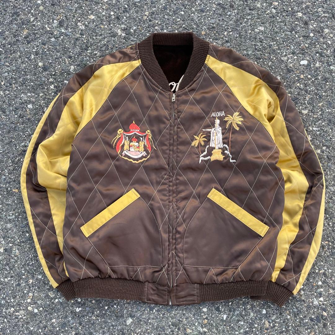 潤*平様 【希少】初期 テーラー東洋　別珍　ハワイ　フラガール 龍 リバーシブル