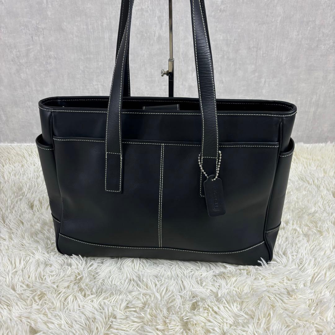 極美品　現行　Coach コーチ　ブラック　トートバック　大容量