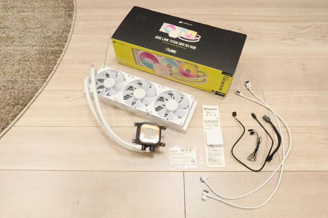 PC用ファン・クーラー CORSAIR iCUE LINK TITAN RX RGB AIO White