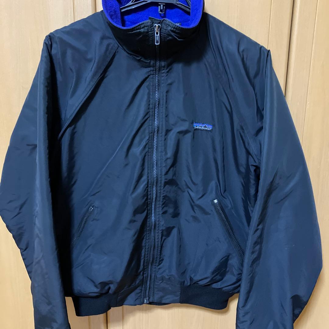 希少80s パタゴニア　三角タグ　シェルドシンチラ　ブラック USA製　サイズM