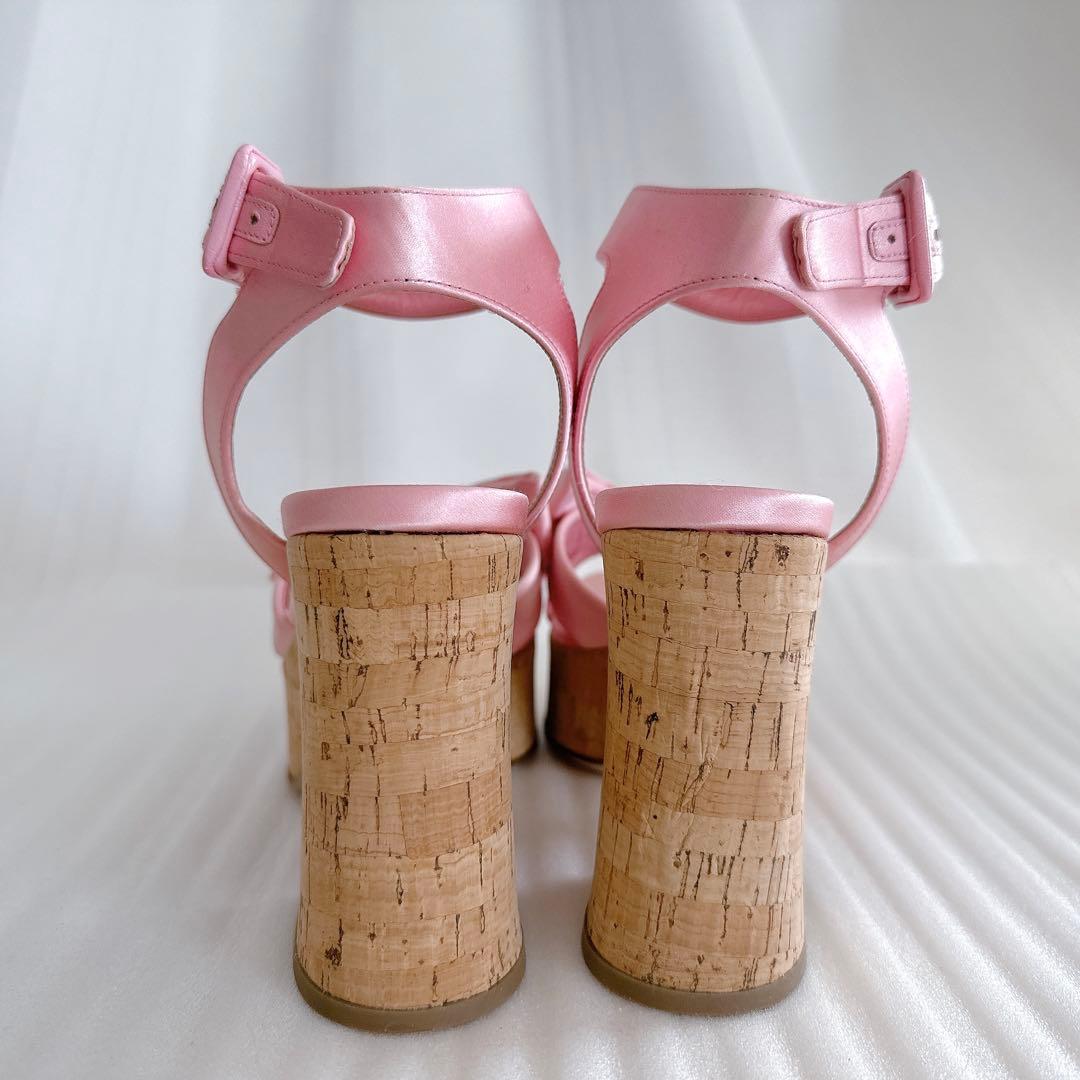 MIUMIU ミュウミュウ　厚底　リボン　サンダル　ハイヒール　一回使用