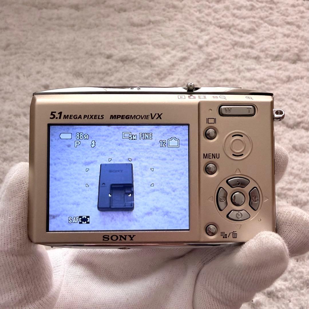 極上品【動作品】SONY ソニー Cyber-Shot DSC-T5 ゴールド