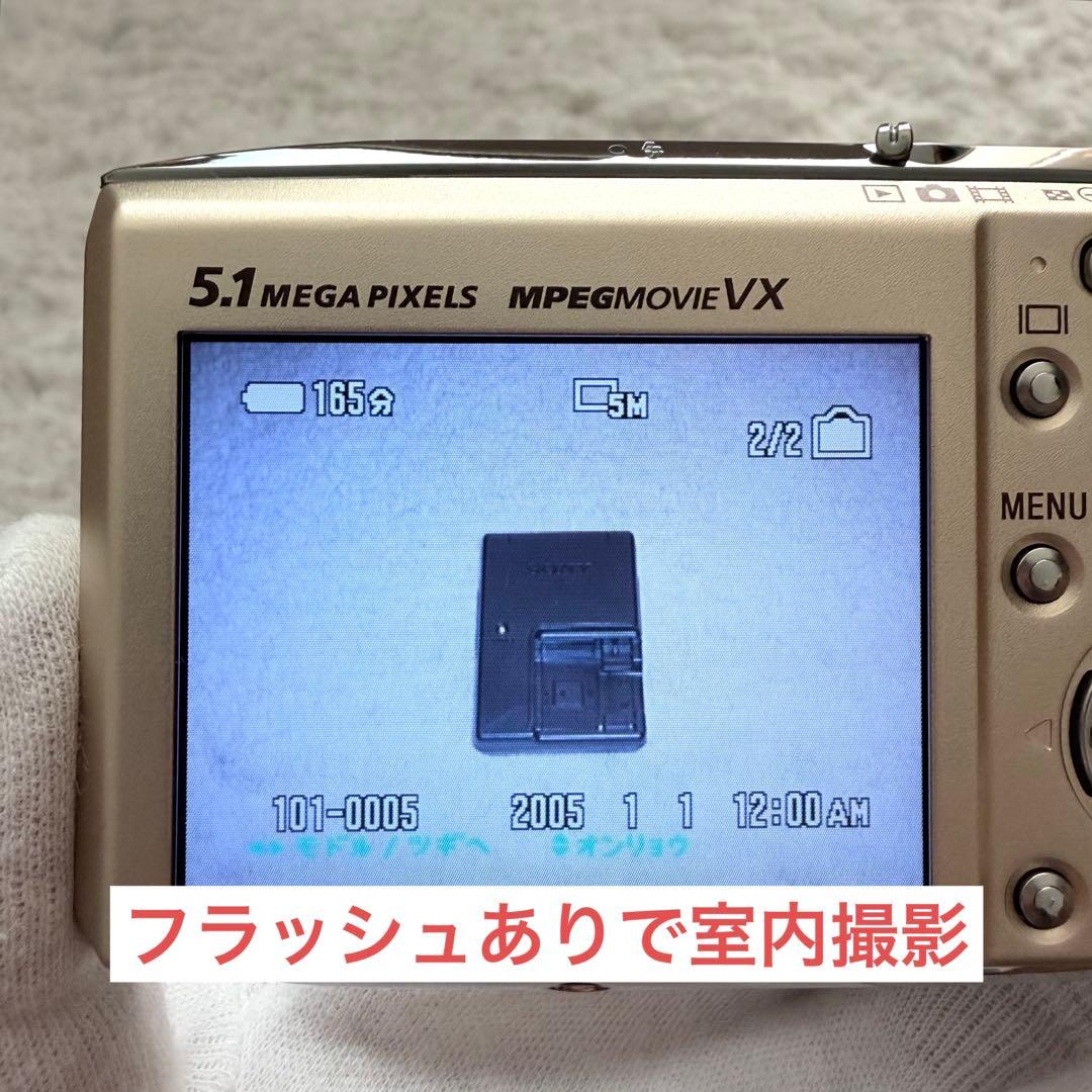 極上品【動作品】SONY ソニー Cyber-Shot DSC-T5 ゴールド