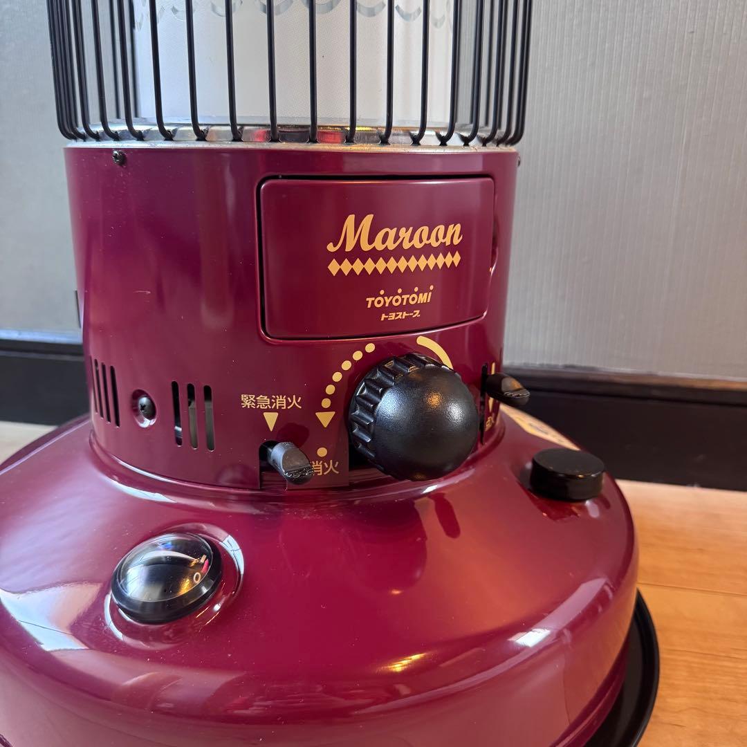 【美品】 TOYOTOMI トヨトミ 石油ストーブ MR-25D マルーン 赤