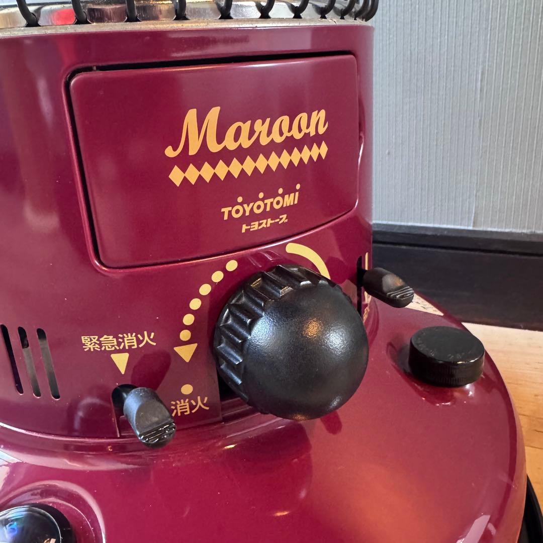 【美品】 TOYOTOMI トヨトミ 石油ストーブ MR-25D マルーン 赤