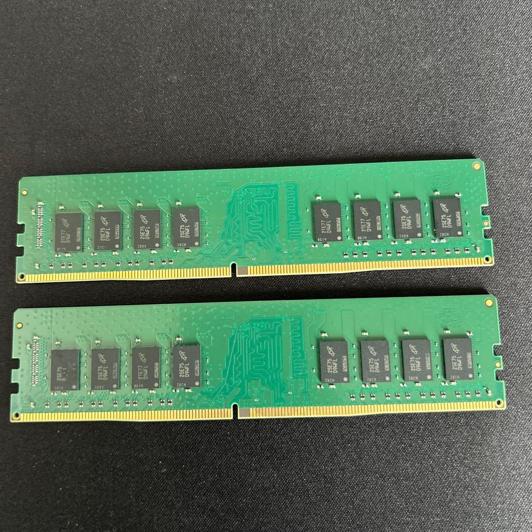 Crucial 16GB DDR4-3200MHz メモリ 2枚セット