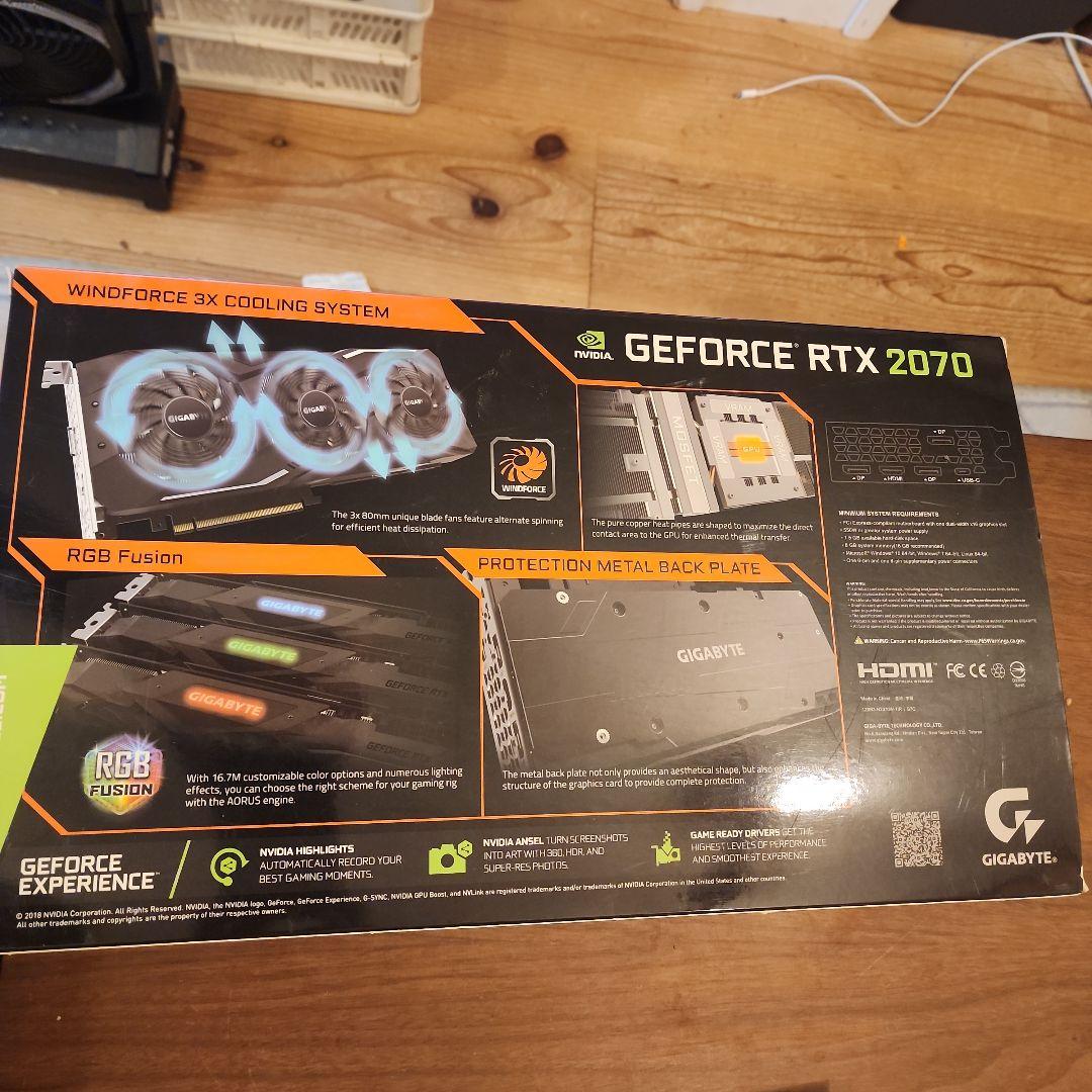 【インシャフモハメド】GIGABYTE GeForce RTX 2070