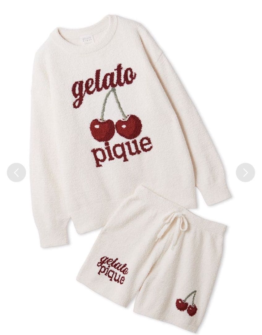 gelato pique チェリー柄 パジャマセット