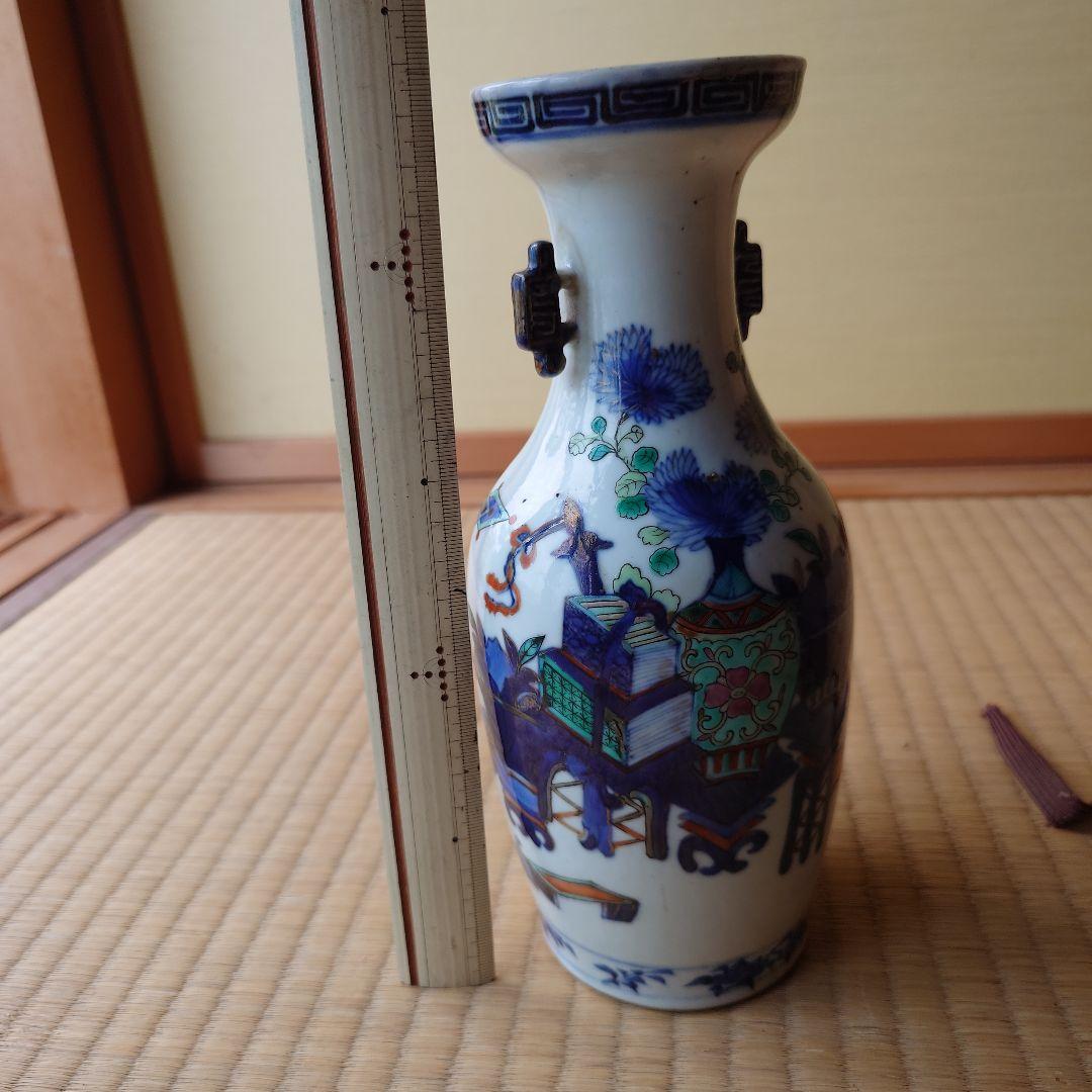 青白磁花瓶 木箱付き（ＡＩ自動入力）