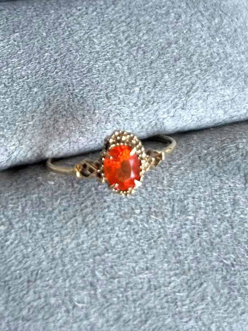 ミャカレジュエリー　ファイアオパール　リング　K10 アッシュペーフランス