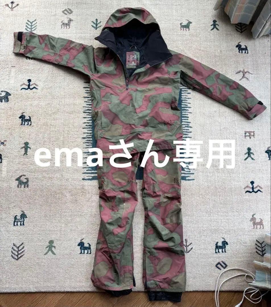 【BURTON ak】GORE-TEX スノーボードウェア Sサイズ 迷彩