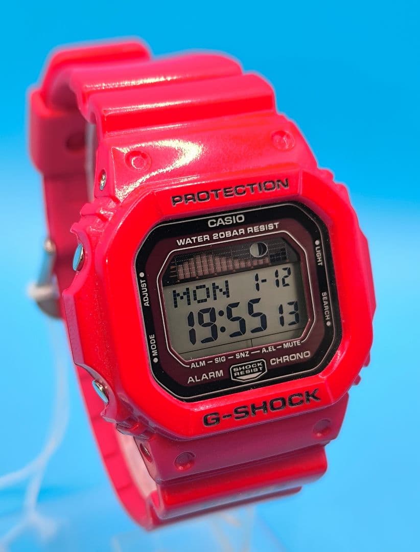 未使用に近いG-SHOCK GLX-5600 G-LIDE レッド