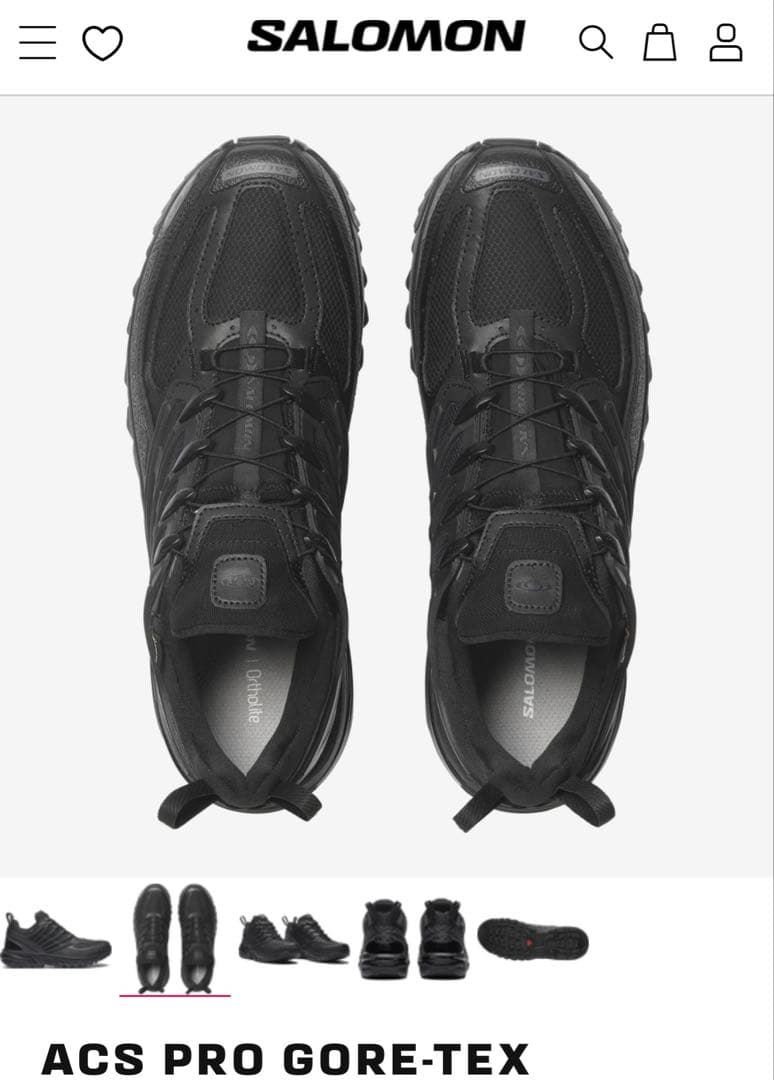 Salomon ACS PRO GORE-TEX ブラック