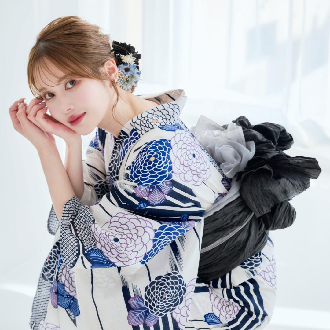 新品 浴衣 セット 浴衣セット ゆかた レディース 大人 あじさい Y5-14