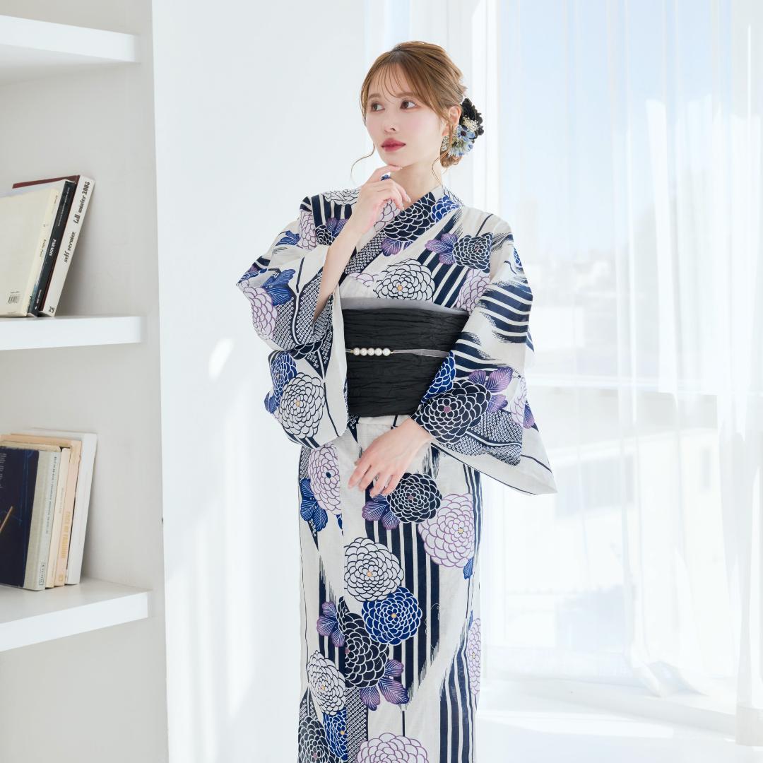 新品 浴衣 セット 浴衣セット ゆかた レディース 大人 あじさい Y5-14