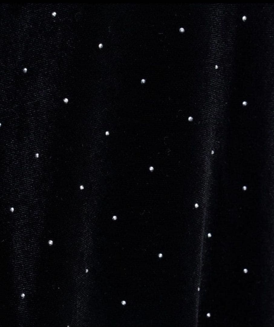 ベロアスタッズミニワンピース　kastane