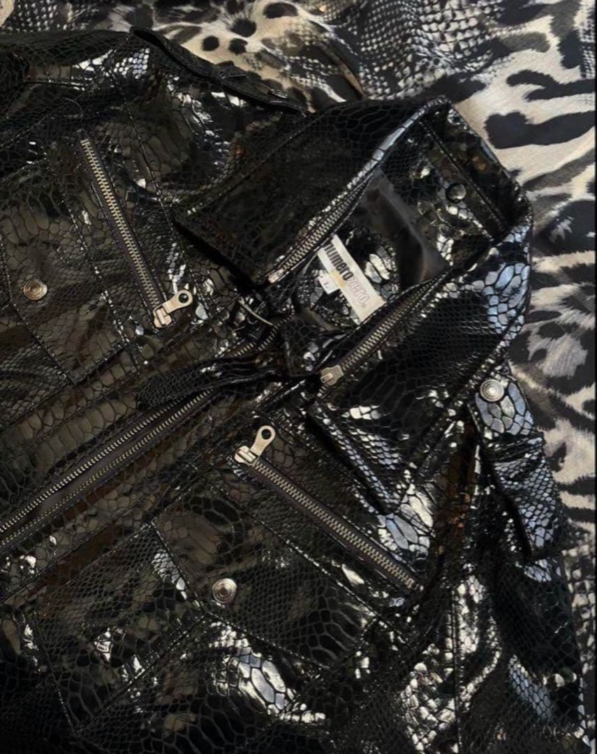 レザーファージャケット 平成 ギャル archive y2k グランジ