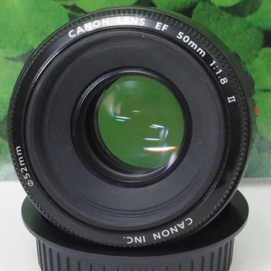 【美品】Canon EF50mm F1.8 II 単焦点 背景ぼかし神レンズ❤️