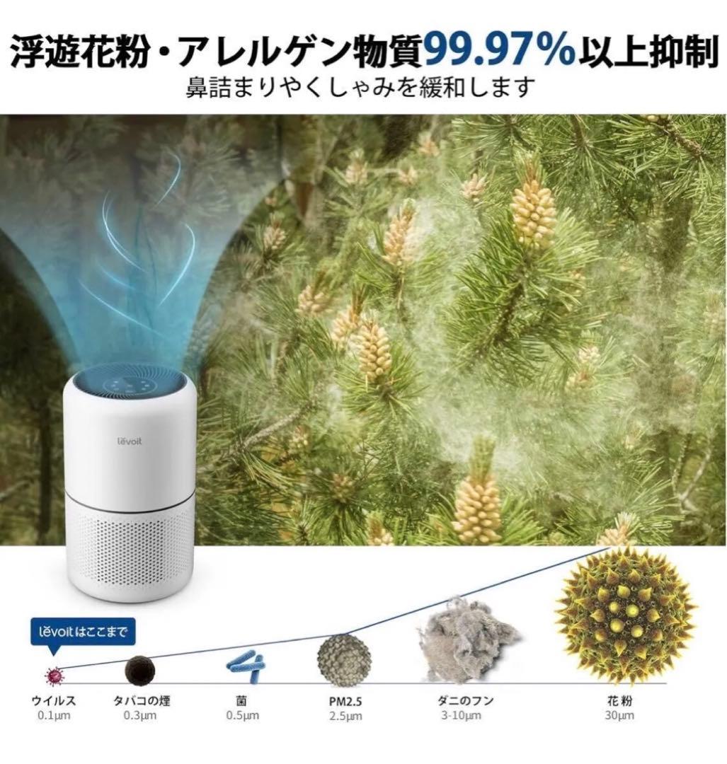 新品 Levoit レボイト 空気清浄機 Core300 ホワイト 20畳