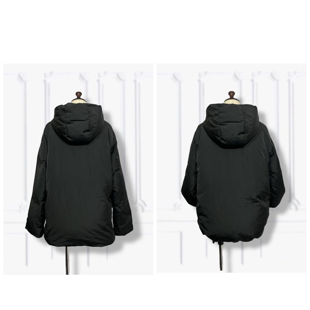 新品⭐️【grove】撥水・ステッチレスミドルダウン ジャケット コート ブラック