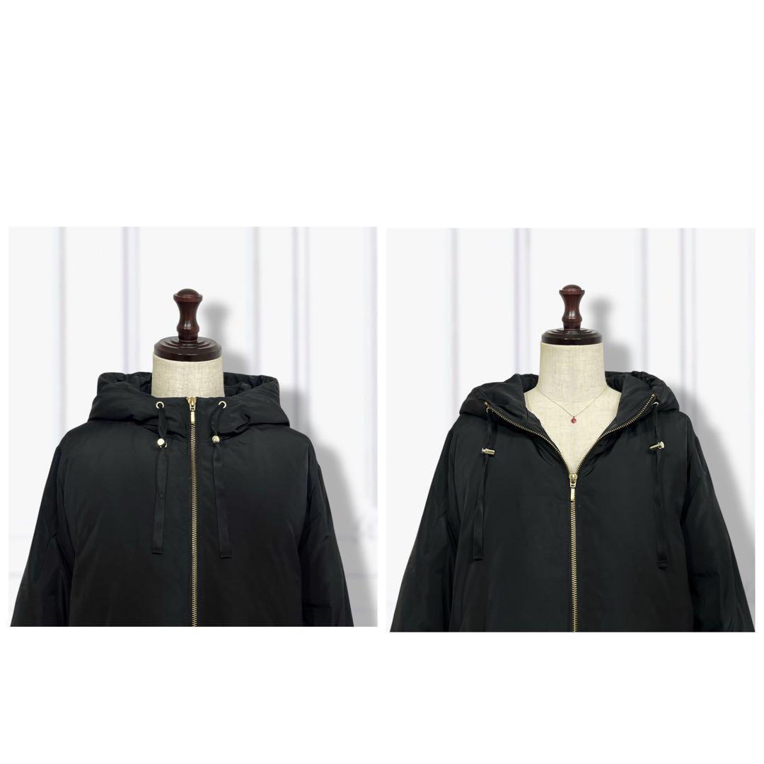 新品⭐️【grove】撥水・ステッチレスミドルダウン ジャケット コート ブラック