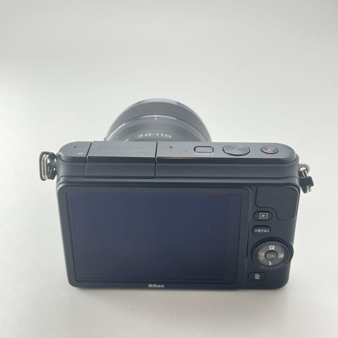 【美品・返品保証】Nikon1 S1ブラック 標準レンズキット