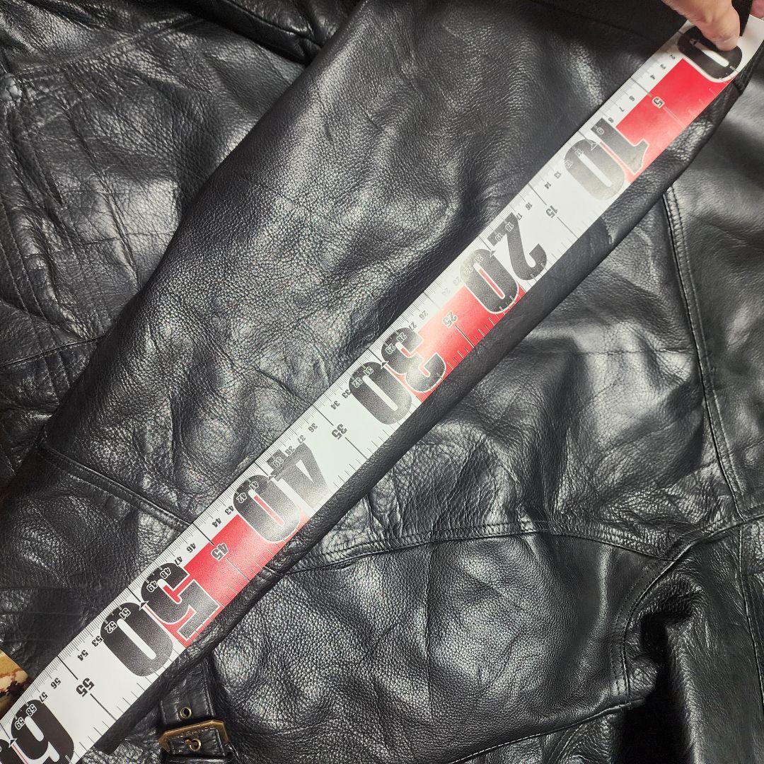 オーバーサイズ　レザージャケット　　XL相当
