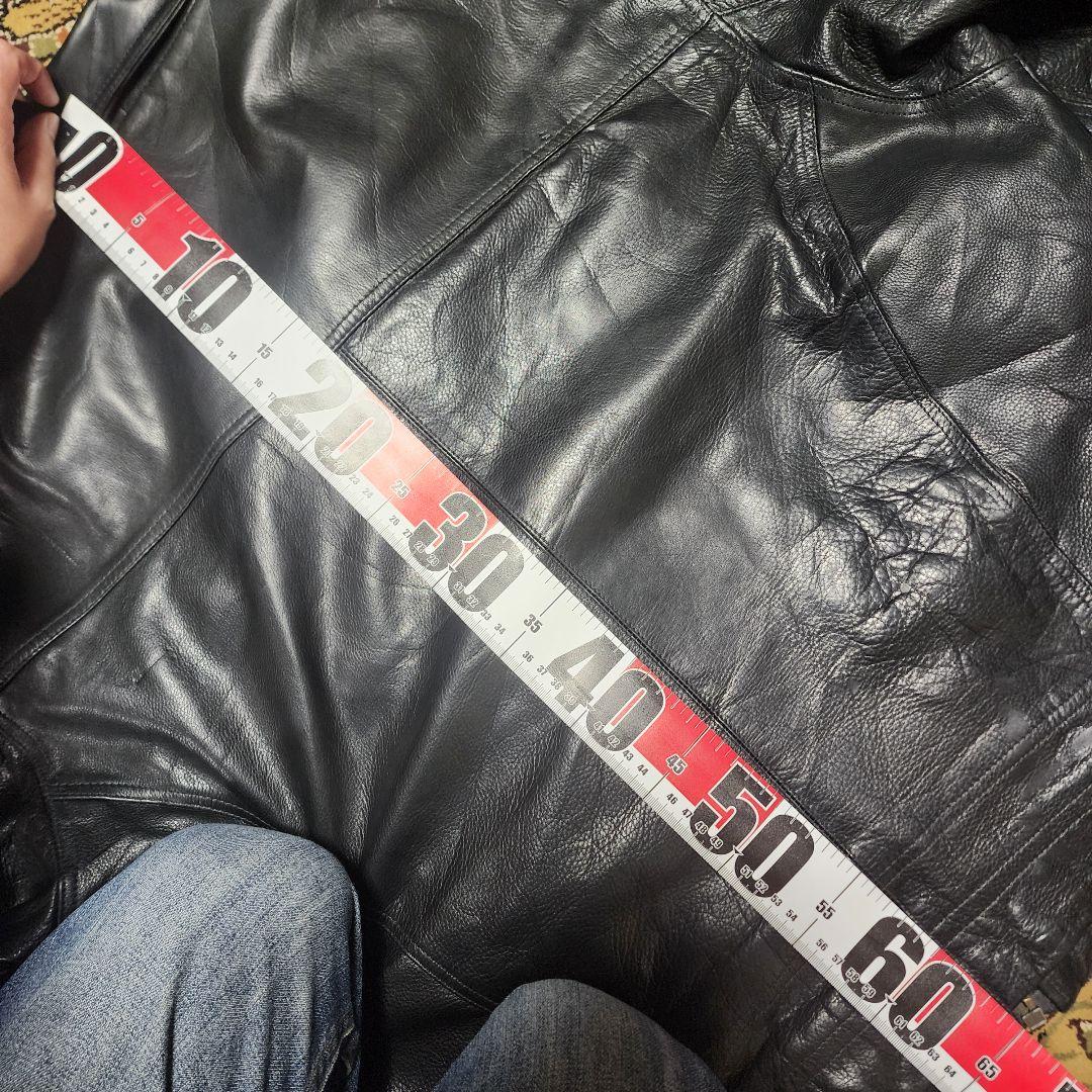 オーバーサイズ　レザージャケット　　XL相当