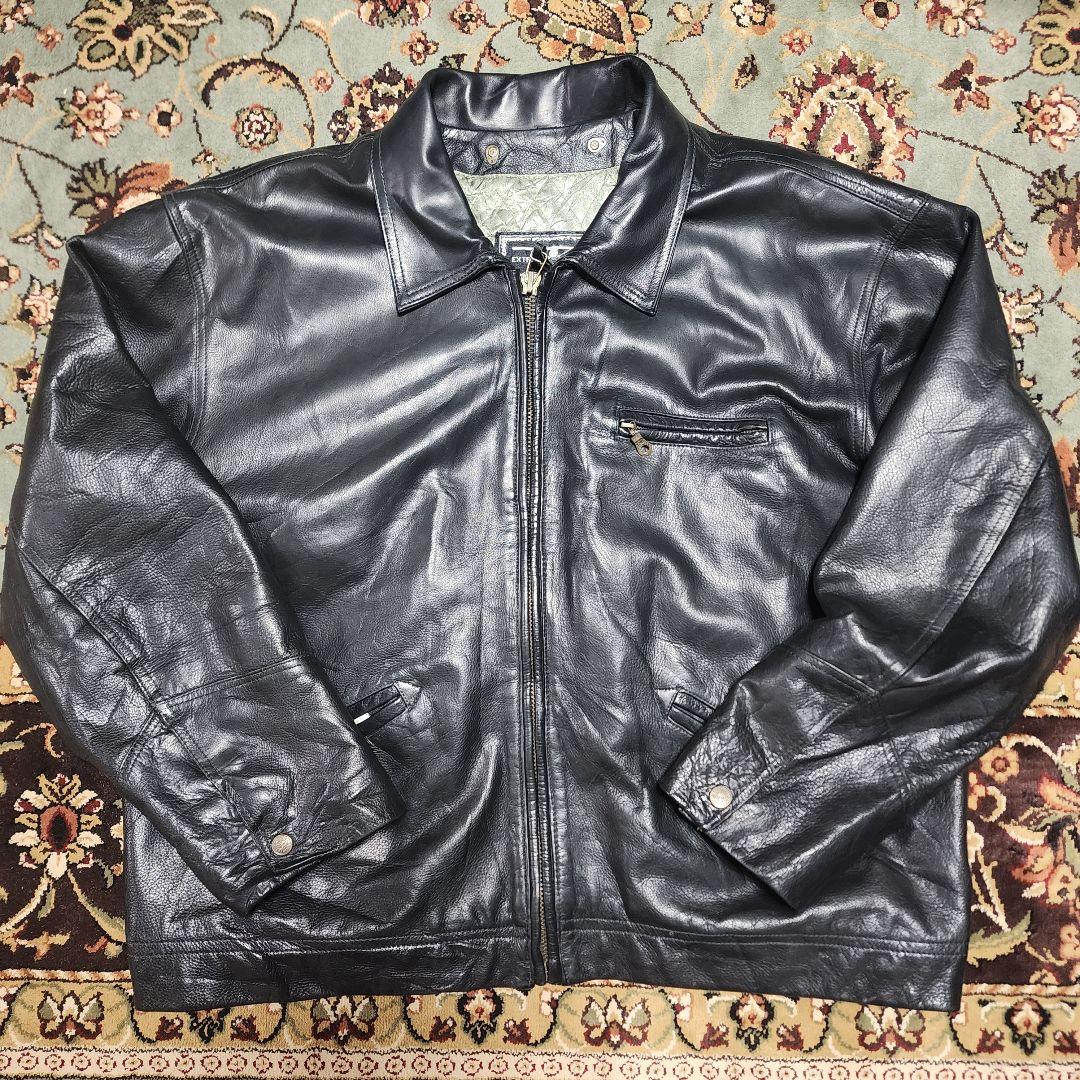 オーバーサイズ　レザージャケット　　XL相当