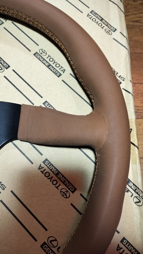 希少大経37.5Φ★MOMO張り替え済みステアリング検/モモ走り屋旧車当時物絶版