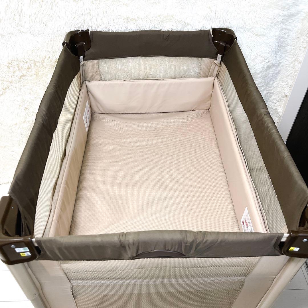 Aprica アップリカ ベビーベッド ココネルエアー ココア 程度良好 美品