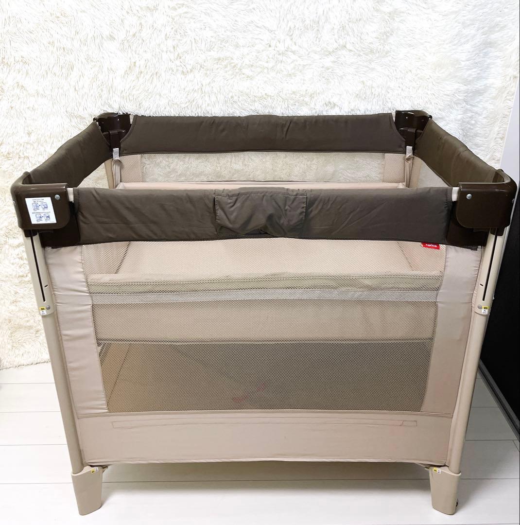 Aprica アップリカ ベビーベッド ココネルエアー ココア 程度良好 美品